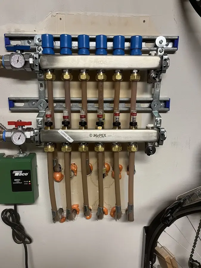 Plumber performing Gas Line Installation at a residential property in Sandersville